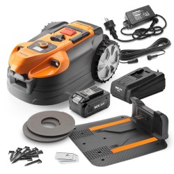 Robot tondeuse autonome 24V avec station de charge, sans fil perimetrique - Le robot le plus simple du marche