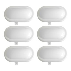 Lot de 6 hublots led 6W - 480 lumens - IP65