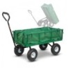 Chariot de jardin en acier avec béche amovible et benne basculante  108 x 50 x 95cm - Elem Garden