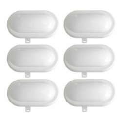 Lot de 6 hublots led 6W - 480 lumens - IP65
