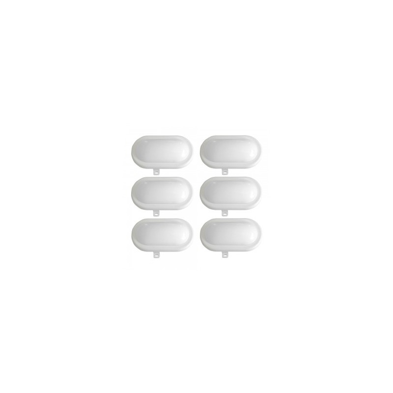 Lot de 6 hublots led 6W - 480 lumens - IP65