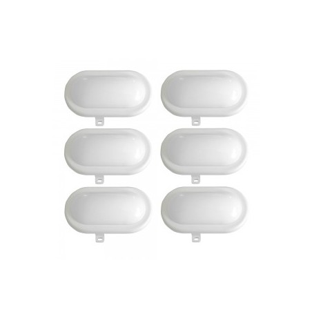Lot de 6 hublots led 6W - 480 lumens - IP65