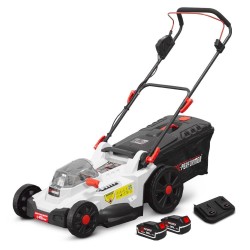 Tondeuse rechargeable 2 X 20V max 43 cm avec batteries 4Ah et chargeur double - X-Performer X-PERFORMER - 1