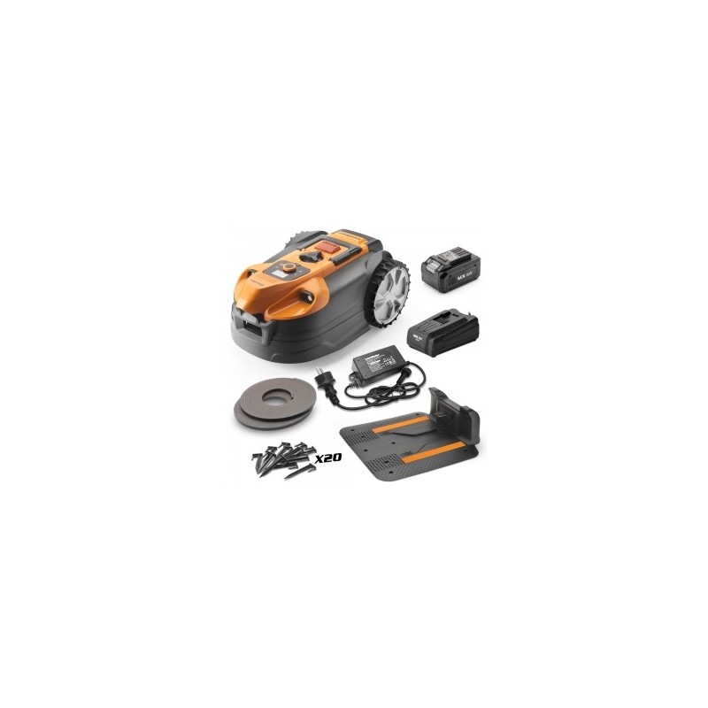 Robot tondeuse autonome 24V sans fil périmétrique avec station de charge - Max 500mÂ²
