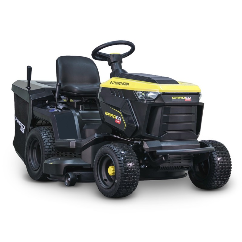 Tracteur tondeuse 452cc - largeur de coupe 102cm - Fonction mulching Tracteur tondeuse 452cc - largeur de coupe 102cm - Fonction mulching