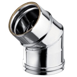 Coude 45Â° en Inox - Diametre 80/100mm - Warm Tech WARM TECH - 1