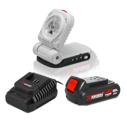 Lampe de chantier 20V max avec batterie 2Ah - X PERFORMER X-PERFORMER - 1