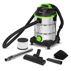 Aspirateur eau et poussieres 1400W - 30L inox - 18 Kpa avec soufflerie et bouchon de vidange  - Constructor CONSTRUCTOR - 1