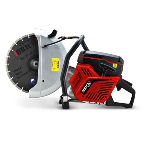 Scie e  beton thermique 74cc avec disque diamant 350mm BRICK - 1