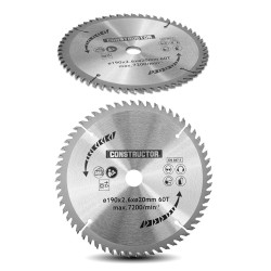 Lame 190mm - 60 dents pour scie plongeante Constructor CONSTRUCTOR - 1