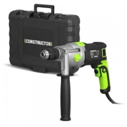 Perceuse ça  percussion 1050W mandrin auto. 13mm - 2 Vitesses - Carter Métal - Coffret inclus