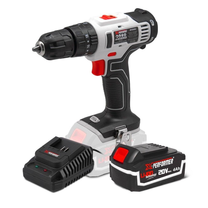 Perceuse visseuse percussion 20V avec batterie 4Ah - X-Performer X-PERFORMER - 1