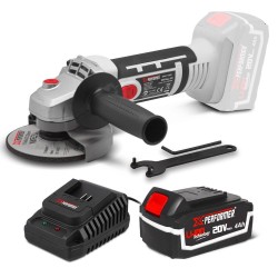 Meuleuse d'angle sans fil 20V - 115mm avec batterie 4Ah - X-Performer X-PERFORMER - 1
