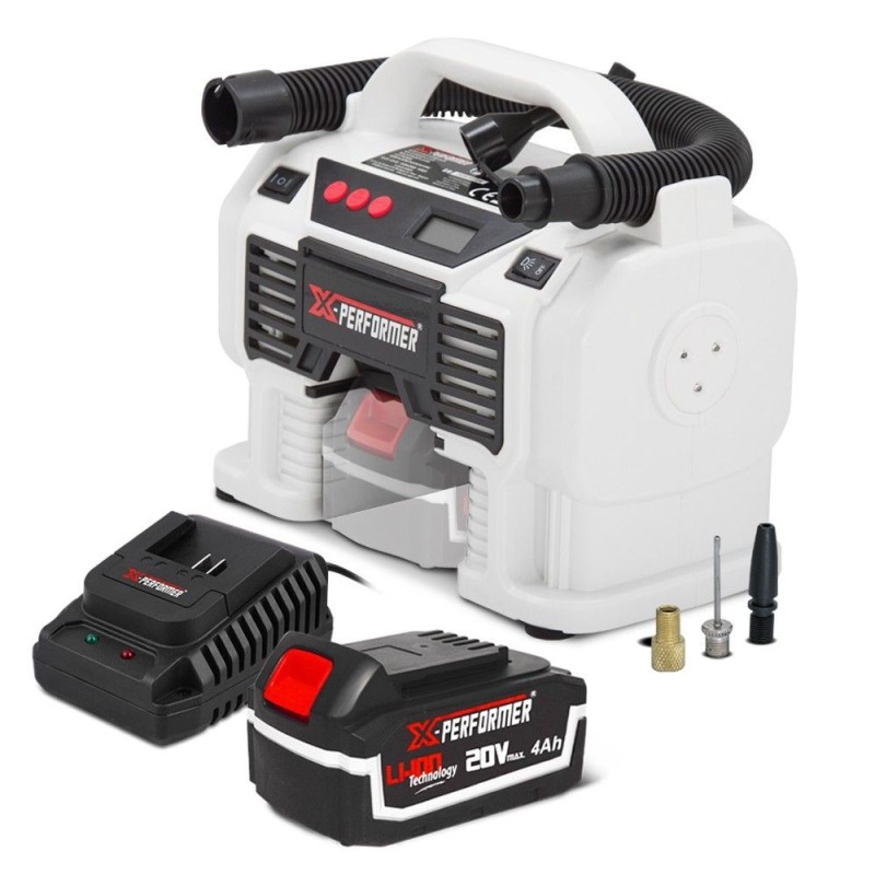 Gonfleur - degonfleur sans fil 20V avec batterie 4Ah - X-Performer X-PERFORMER - 1
