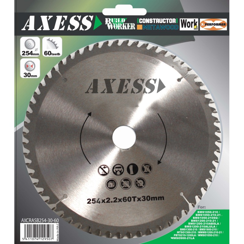 Lame pour scie a onglets 254mm - Axess AXESS - 1 Lame pour scie a onglets 254mm - Axess AXESS - 1