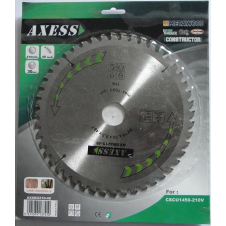 Lame universelle 210mm - 48 dents - Axess AXESS - 1