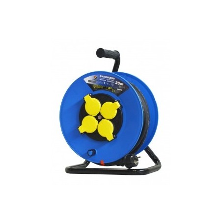 Enrouleur 4 prises-h07rn-3g2.5mmÂ²-25M -I-watts Pro