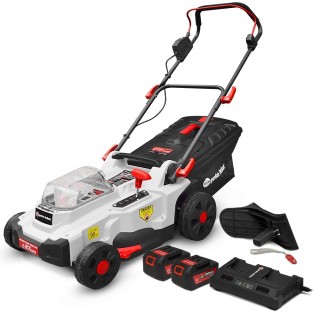 Tondeuse rechargeable 40V (2x20V) 37cm - Batteries et chargeur fournis - Elem Garden