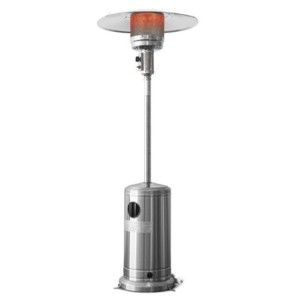 Chauffage de terrasse au gaz 13Kw en inox avec roues