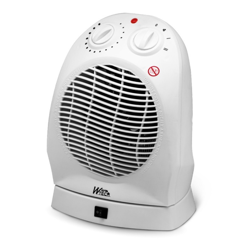 Radiateur soufflant 2000W oscillant avec thermostat - Warm Tech Radiateur soufflant 2000W oscillant avec thermostat - Warm Tech