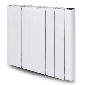 Radiateur inertie céramique 2000 W horizontal blanc, timer 7 jours, 4 modes - Warm Tech