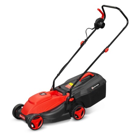 Tondeuse a  gazon electrique 1300W - Largeur 32cm, 3 Hauteurs de Coupe, Bac 25L - Elem Garden