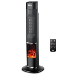 Radiateur céramique oscillant 2000W avec effet flamme