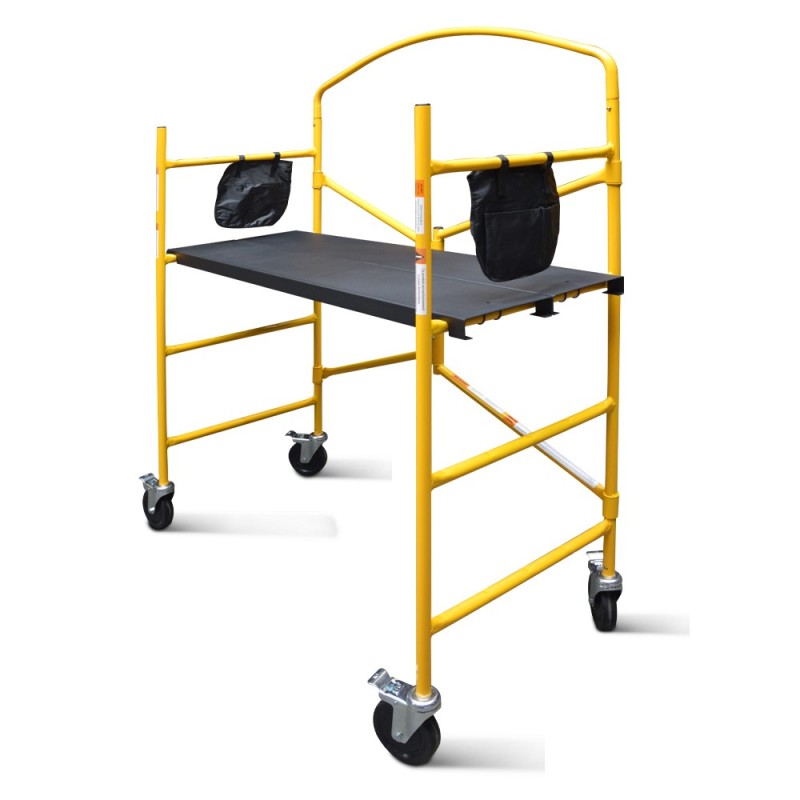 achafaudage pliant en acier, charge max 225 kg, hauteur max 90 cm - Elem Technic achafaudage pliant en acier, charge max 225 kg, hauteur max 90 cm - Elem Technic
