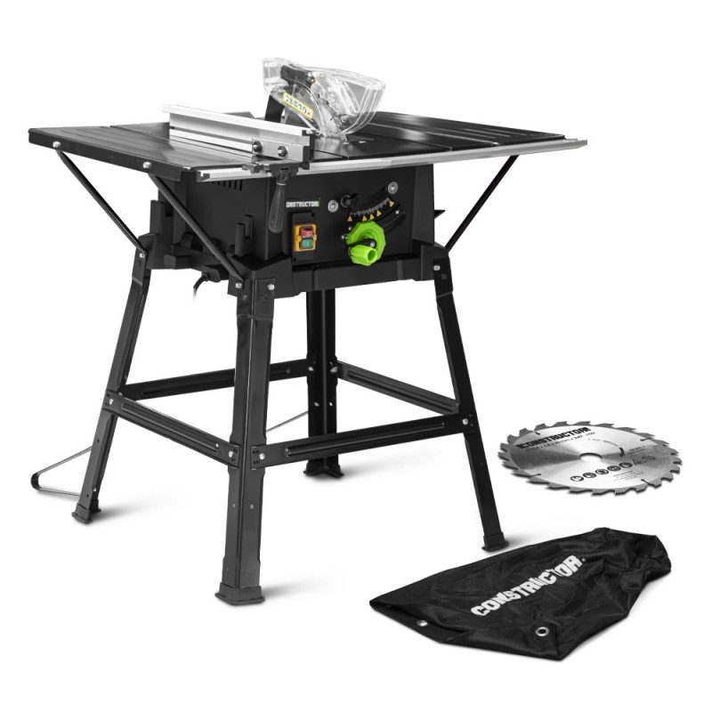 Table scie circulaire 2000W - 254mm - Livraee avec 2 lames (24 et 40 dents) - Constructor Table scie circulaire 2000W - 254mm - Livraee avec 2 lames (24 et 40 dents) - Constructor