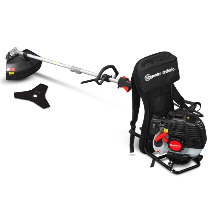 Debroussailleuse thermique dorsale 52CC - Lame + fils - Elem garden