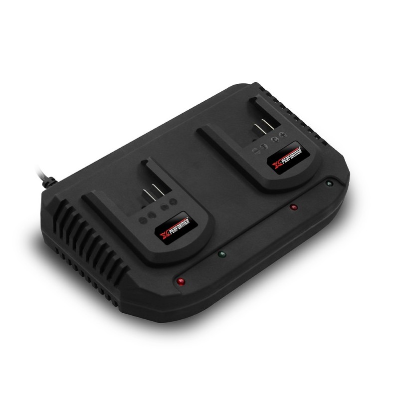 Chargeur double pour batteries 20V - X Performer Chargeur double pour batteries 20V - X Performer