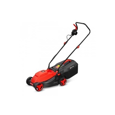 Tondeuse a  gazon électrique 1300W - Largeur 32cm, 3 Hauteurs de Coupe, Bac 25L - Elem Garden